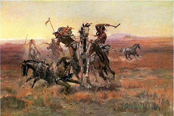 查爾斯 馬裡安 拉塞爾 When Blackfeet and Sioux Meet